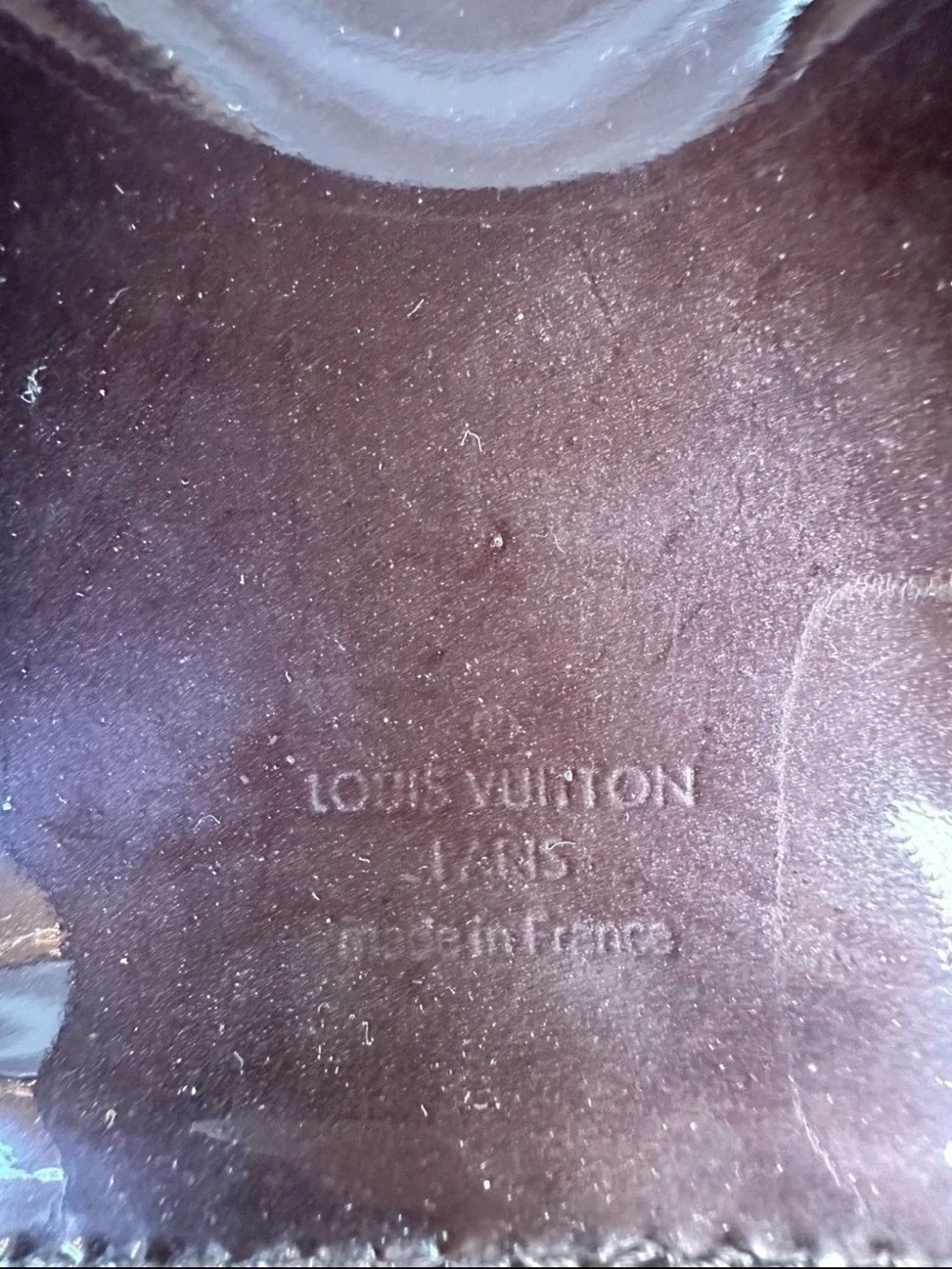 Louis Vuitton Vernis Neo Triangle Amarante Patent Leather Bag